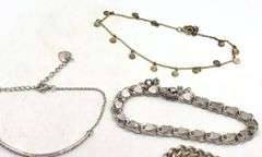 Group lot of 7 Vintage 925 sterling silver bracelets