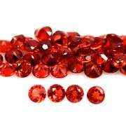 Superb 6.65ct diamond cut Padparadscha Garnet set