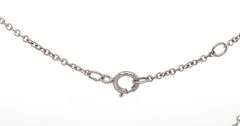 14kt White gold 0.75ctw diamond horse shoe pendant on chain