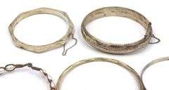 Group lot of Vintage 925 sterling silver bangles