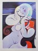 Pablo Picasso, Nude Girl with a Necklace, Hand Signed by the Estate
