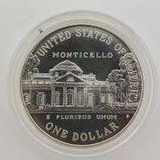 1993-P $1 Jefferson 250th Anniversary of Birth MS OGP