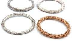 Group lot of 4 Vintage 925 sterling silver bangles
