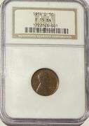 Key 1914 D NGC Fine 15 Brown Lincoln Cent