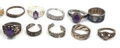 Group lot of Vintage 925 sterling silver rings
