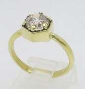 18k Yellow Gold Solitaire Diamond Ring