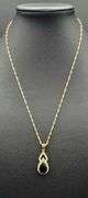 Timeless Classic 18 Kt Gold Plate 4 Piece Lab Simulated Black Diamomd Jewelry Set