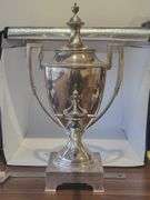"Exquisite Antique English Sterling Silver Urn Samovar - 9x9x17 Inches, 2042 Grams"