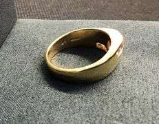 MEN’S 14K YELLOW GOLD NATURAL DIAMOND WEDDING BAND