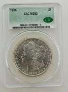 1886 Morgan Silver Dollar, CAC MS62