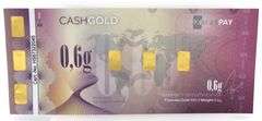 2 of 0.6 grams cash gold karat pay