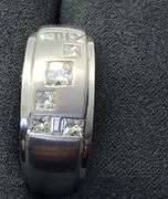 MEN’S 14K WHITE GOLD NATURAL DIAMOND WEDDING BAND