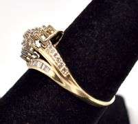Sparkling 10K Yellow Gold Diamond Ring
