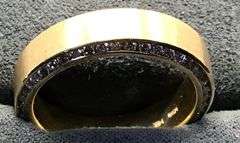 MEN’S 14K YELLOW GOLD LAB DIAMOND WEDDING BAND