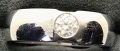 MEN’S 14K WHITE GOLD ROUND DIAMOND WEDDING BAND