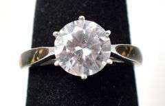 CZ Gemstone Camo Ring in Sterling Silver