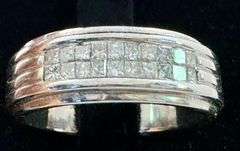 14K White Gold Princess Cut Diamond Ring