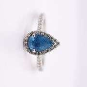 Superb 14K Aquamarine & Diamond Ring