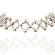 18k White Gold Natural White Diamond Bracelet