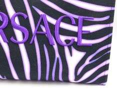 Versace La Medusa Zebra print canvas tote