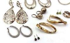 Group lot of Vintage 925 sterling silver earrings