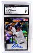 Oswald Peraza 2021 Autographed Baseball Card, Mint 9