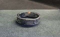 MEN’S 14K WHITE GOLD NATURAL DIAMOND WEDDING BAND