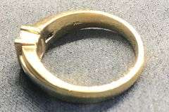 MEN’S 14K TWO TONE (YELLOW + WHITE) GOLD NATURAL DIAMOND WEDDING BAND