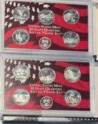 2006 & 2007 State Quarter Silver Proof Sets.In