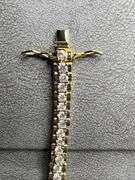 Sparkling 14 Kt Gold Plated Tennis Bracelet