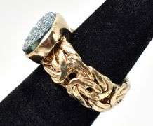 Geo Rock Ring in Vermeil Sterling Silver