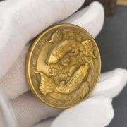 Golden Koi Fish Lucky Coin