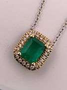 CERTIFIED COLOMBIAN EMERALD AND DIAMOND NECKLACE
