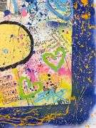 Highly Collectible E.M. Zax Mickey Mixed Media on Canvas