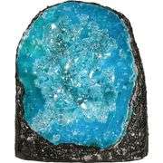 Blue Aura Quartz Natural Crystal Geode