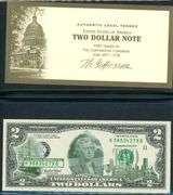 4 2003A Maryland $2 Notes in Folios