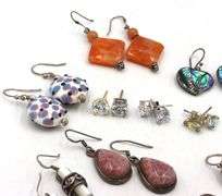 Group lot of 925 sterling silver earrings