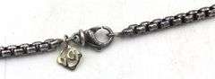 925 Sterling silver David Yurman 3.5mm Oxidized box chain