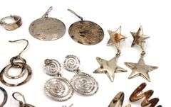 Group lot of Vintage 925 sterling silver earrings