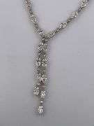 CERTIFIED BRAND NEW 18K WHITE GOLD DIAMOND NECKLACE, 18 C.T.W.