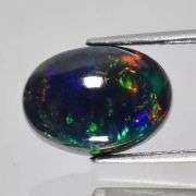Glistening 2.31ct fiery flashing Welo Black Opal