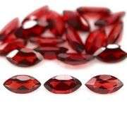 Premium 13.68ct marquise cut cherry red Garnet set