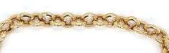 14kt Yellow gold pave diamond toggle rolo link bracelet