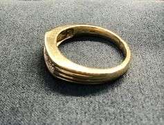 MEN’S 14K YELLOW GOLD NATURAL DIAMOND WEDDING BAND