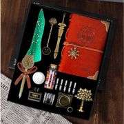 Calligraphy Pen Set with Feather Quill
