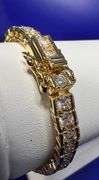 Dazzling 16.85 Ctw Lab Simulated Diamond Tennis Bracelet
