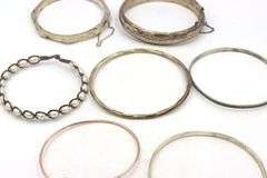 Group lot of Vintage 925 sterling silver bangles