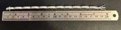 Dazzling 14 Kt 15.3  Grams White Gold Plated Tennis Bracelet
