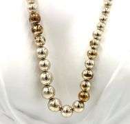925 Sterling silver Tiffany & Co Hardware graduated bead ball necklace