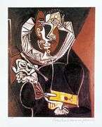 Pablo Picasso, Painting in Black, Hand Signed by the Estate